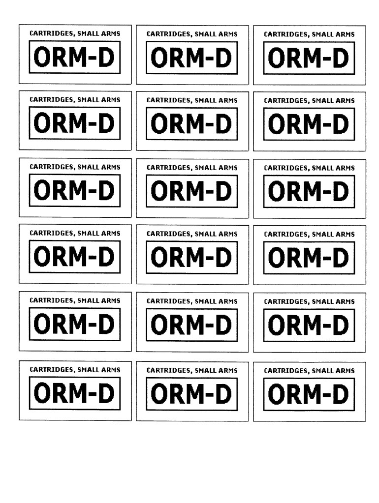 Orm D Labels Printable Free Printable Templates