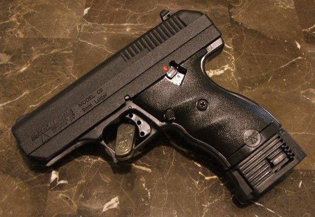 Hi-Point C9 9mm pistol, about $140, brand-new w/lifetime, transferable warr...